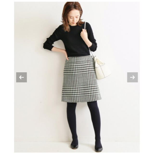 【国内配送】 IENA ロービングチェック台形スカート　新品 ミニスカート