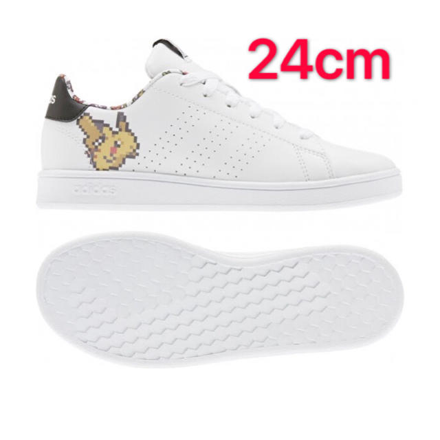 adidas ポケモン スニーカー 24.0cm ピカチュウ アドバンテージ www ...