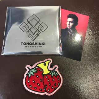 トウホウシンキ(東方神起)の東方神起　ワッペンブローチ　いちご(アイドルグッズ)