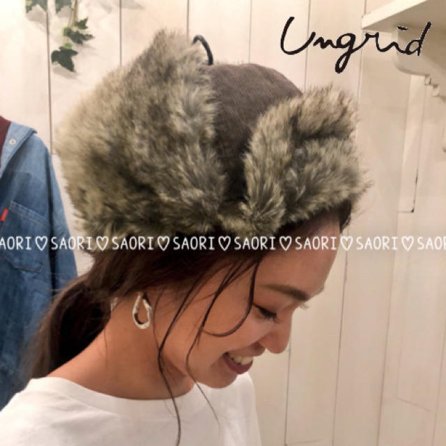 Ungrid(アングリッド)のungrid【未使用に近い】コーデュロイ フライトCAP★TODAYFUL レディースの帽子(キャップ)の商品写真