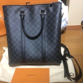 ルイヴィトン(LOUIS VUITTON)のほぼ未使用！N51192ルイヴィトン ダミエグラフィットタダオPMバッグ(トートバッグ)