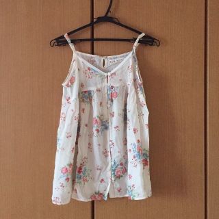 フラワー(flower)の花柄シフォンキャミソール(キャミソール)