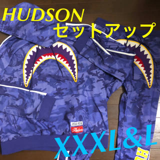 シュプリーム(Supreme)のHUDSON ハドソン シャークパーカー パンツ セットアップ XXXL L(パーカー)