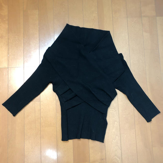 ZARA(ザラ)のMarua ニットトップス 黒 レディースのトップス(カットソー(長袖/七分))の商品写真