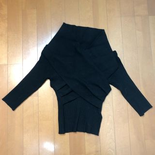 ザラ(ZARA)のMarua ニットトップス 黒(カットソー(長袖/七分))