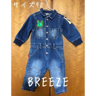 ブリーズ(BREEZE)のBREEZE デニムロンパース つなぎ(その他)