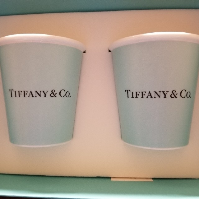 TIFFANY&Co. ボーンチャイナペーパーカップ2個セット