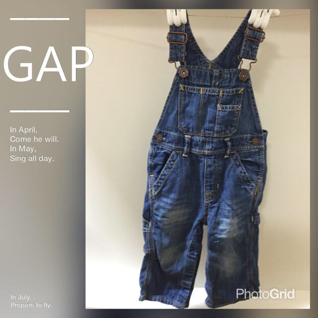 babyGAP(ベビーギャップ)のsasson様 GAPデニムサロペット キッズ/ベビー/マタニティのベビー服(~85cm)(パンツ)の商品写真