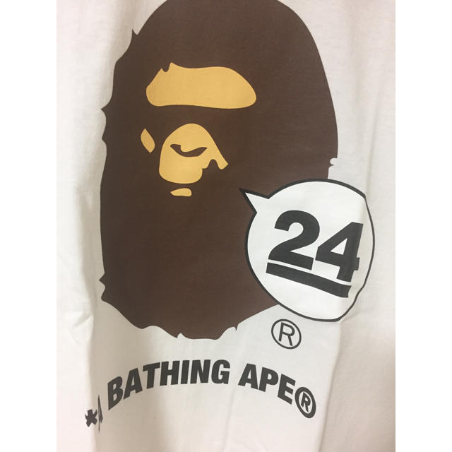 A BATHING APE(アベイシングエイプ)の限定　24周年記念　Tシャツ　　エイプ　サイズM メンズのトップス(Tシャツ/カットソー(半袖/袖なし))の商品写真