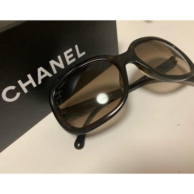 CHANEL サングラス べっ甲  リボンデザイン