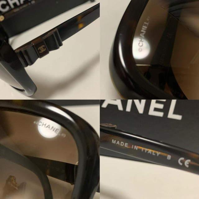 CHANEL(シャネル)のCHANEL サングラス べっ甲  リボンデザイン レディースのファッション小物(サングラス/メガネ)の商品写真