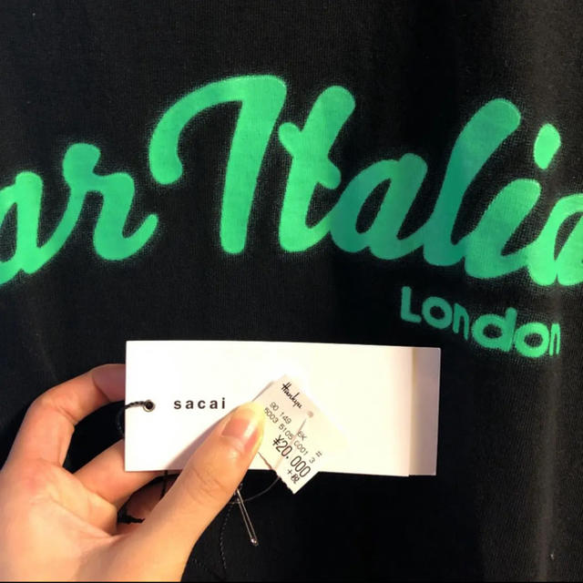 sacai(サカイ)のsacai サカイ bar italia tee タグ付き メンズのトップス(Tシャツ/カットソー(半袖/袖なし))の商品写真