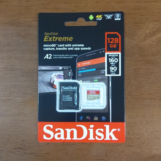 SanDisk(サンディスク)のSanDisk Extreme microSDXC 128GB スマホ/家電/カメラのPC/タブレット(PC周辺機器)の商品写真