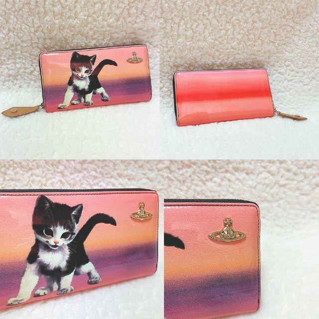 Vivienne Westwood(ヴィヴィアンウエストウッド)の新品/希少♡Vivienne Westwood KITTEN ねこ ジップ長財布 レディースのファッション小物(財布)の商品写真