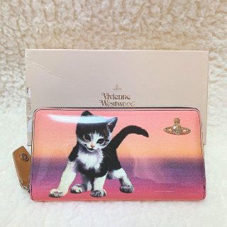 ヴィヴィアンウエストウッド(Vivienne Westwood)の新品/希少♡Vivienne Westwood KITTEN ねこ ジップ長財布(財布)