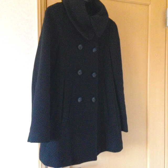 ZARA(ザラ)のZARA コート M 黒 レディース ザラ レディースのジャケット/アウター(トレンチコート)の商品写真