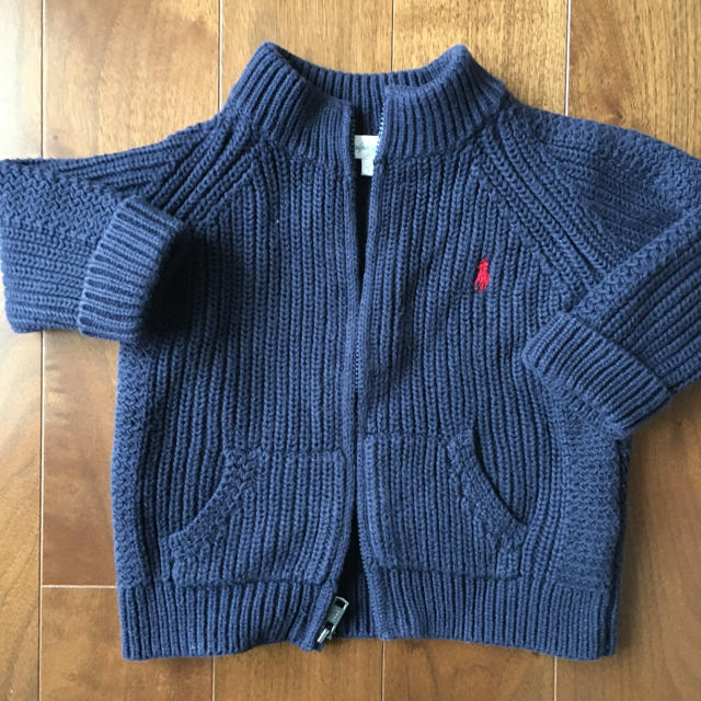 Ralph Lauren(ラルフローレン)のyouyou様専用　ラルフローレンニットカーディガン80 キッズ/ベビー/マタニティのベビー服(~85cm)(カーディガン/ボレロ)の商品写真