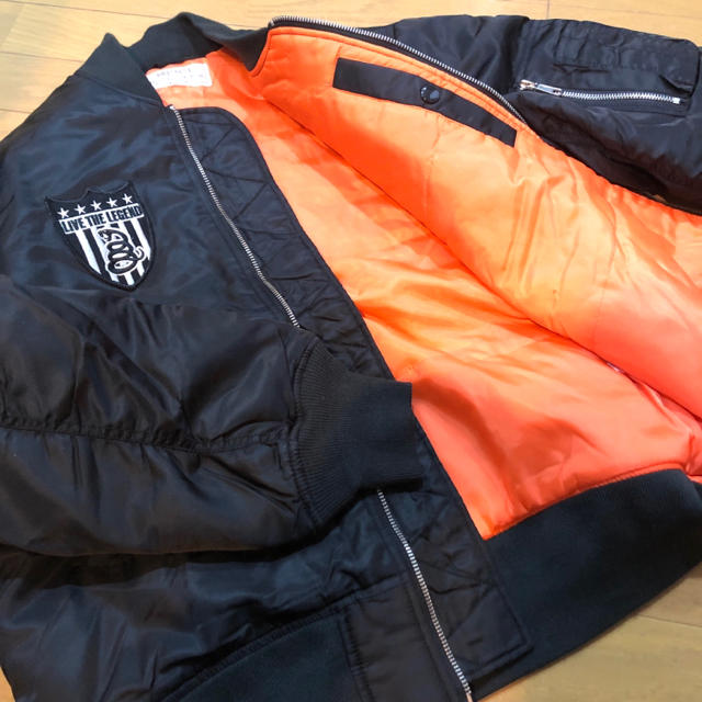 MA-1ジャケット バックプリント&ワッペン 新品 ブラックの通販 by Rmik's shop｜ラクマ