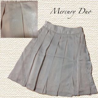 マーキュリーデュオ(MERCURYDUO)の2日間限定出品マーキュリーサテンスカート(ひざ丈スカート)