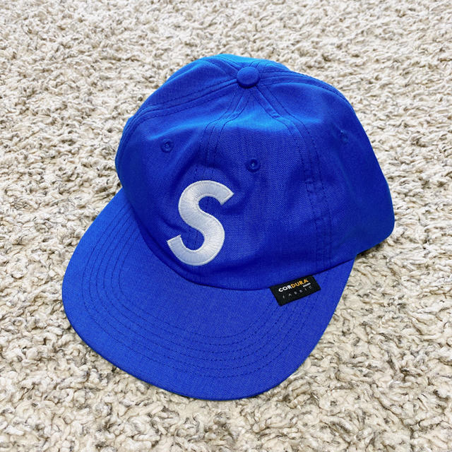 Supreme キャップ Sロゴ コーデュラ ブルー 青 | フリマアプリ ラクマ