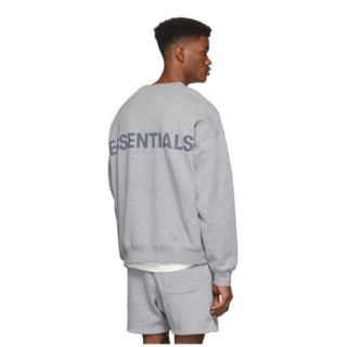 フィアオブゴッド(FEAR OF GOD)の【送料込XSサイズ】ESSENTIALS スウェット　クルーネック　グレー(スウェット)