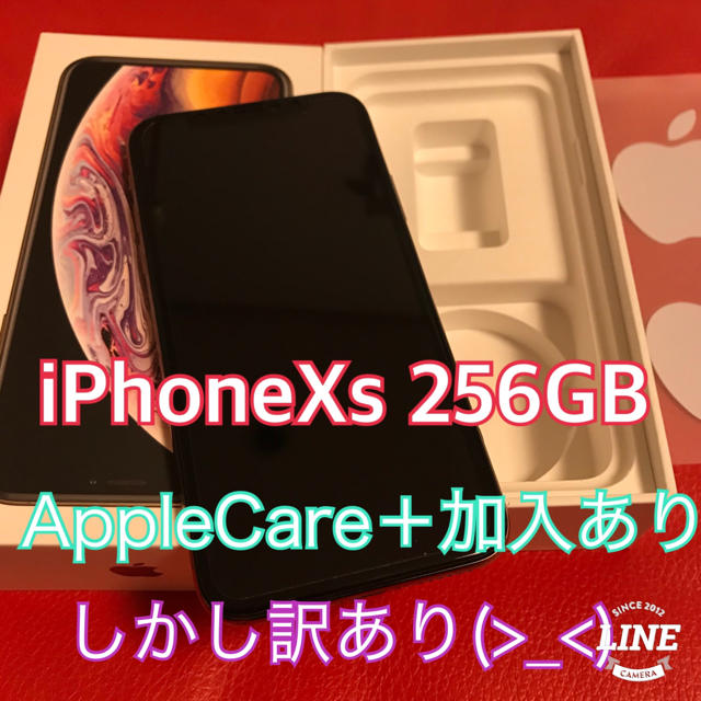 スマートフォン本体iPhone Xs 256GB AppleCare＋2023年まで加入！