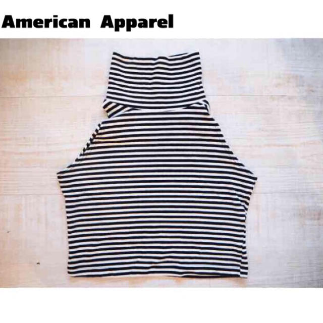 American Apparel(アメリカンアパレル)のアメアパ タートル タンク ボーダー レディースのトップス(カットソー(半袖/袖なし))の商品写真