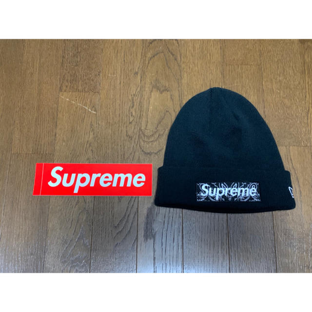 supreme ビーニー　ブラック