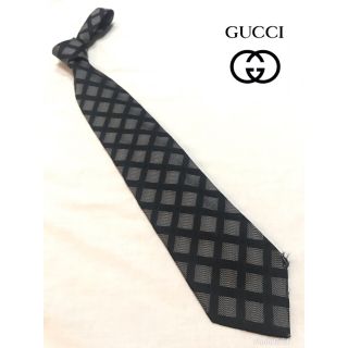 グッチ(Gucci)のグッチ GUCCI ネクタイ USED【ネイビー×チェック】(ネクタイ)