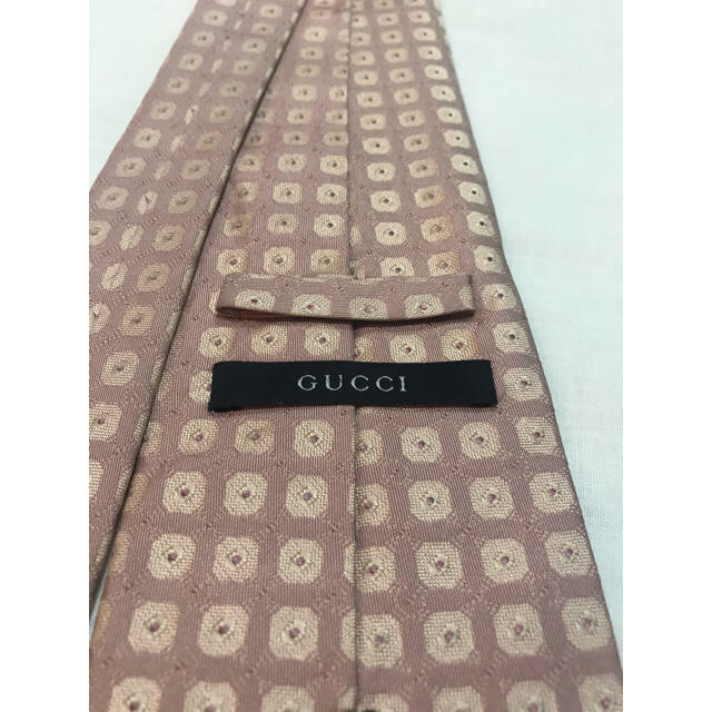 Gucci(グッチ)のグッチ GUCCI ネクタイ USED【ピンク×ドット】 メンズのファッション小物(ネクタイ)の商品写真