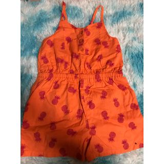 オールドネイビー(Old Navy)の【美品】パイナップル柄サロペット(パンツ/スパッツ)