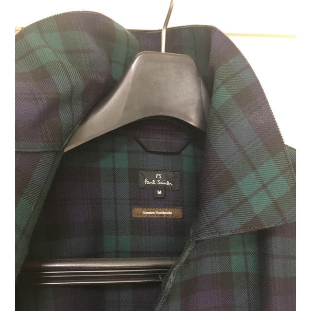 MACKINTOSH(マッキントッシュ)の【格安】Mackintosh×PaulSmithゴム引きコート緑タータンM英国製 メンズのジャケット/アウター(ステンカラーコート)の商品写真