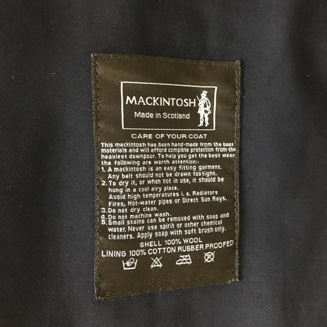 MACKINTOSH(マッキントッシュ)の【格安】Mackintosh×PaulSmithゴム引きコート緑タータンM英国製 メンズのジャケット/アウター(ステンカラーコート)の商品写真