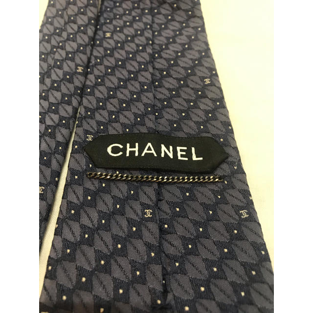 CHANEL(シャネル)のシャネル CHANEL ネクタイ USED【ブルー×ドット】 メンズのファッション小物(ネクタイ)の商品写真