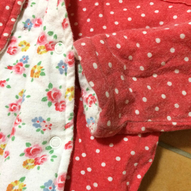 Cath Kidston(キャスキッドソン)のキャスキッドソンリバーシブルパーカー キッズ/ベビー/マタニティのベビー服(~85cm)(ジャケット/コート)の商品写真