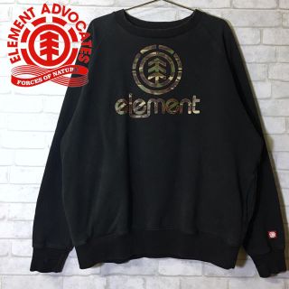 エレメント(ELEMENT)の【element】エレメントカモフラプリント クルースウェット ウッドランド/M(スウェット)