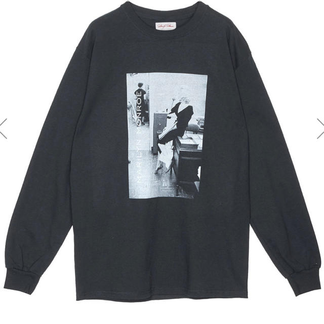 Ameri VINTAGE(アメリヴィンテージ)のameri RELAX MARILYN MONROE TOP ブラック新品未使用 レディースのトップス(Tシャツ(長袖/七分))の商品写真