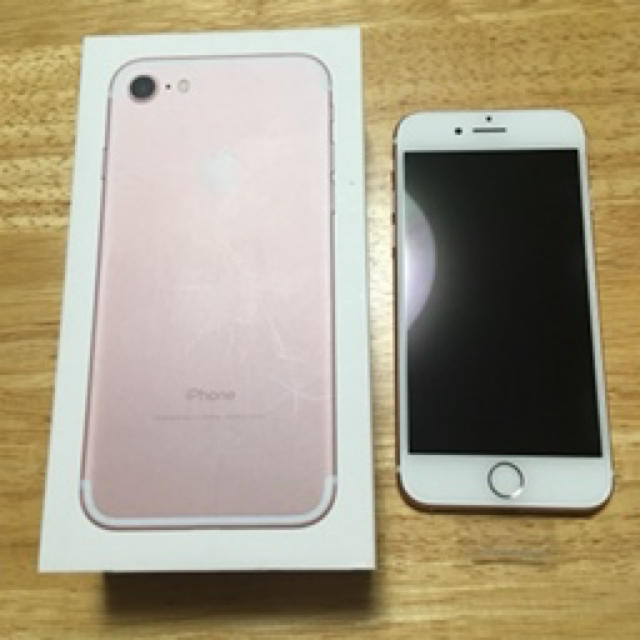 スマートフォン/携帯電話iPhone 7 Rose 128GB 新品　交換品　シムフリー　simフリー