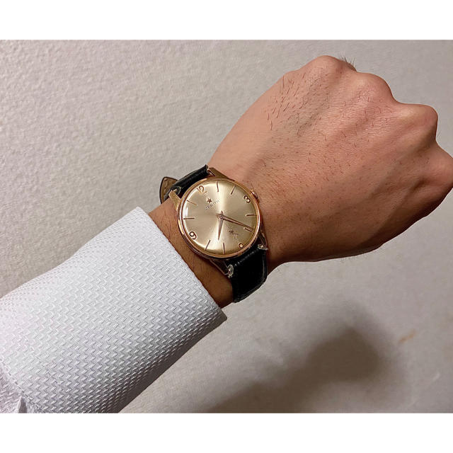ZENITH(ゼニス)の【18K 750 金無垢】ZENITH ゼニス 完動品 アンティーク 正規品 メンズの時計(腕時計(アナログ))の商品写真