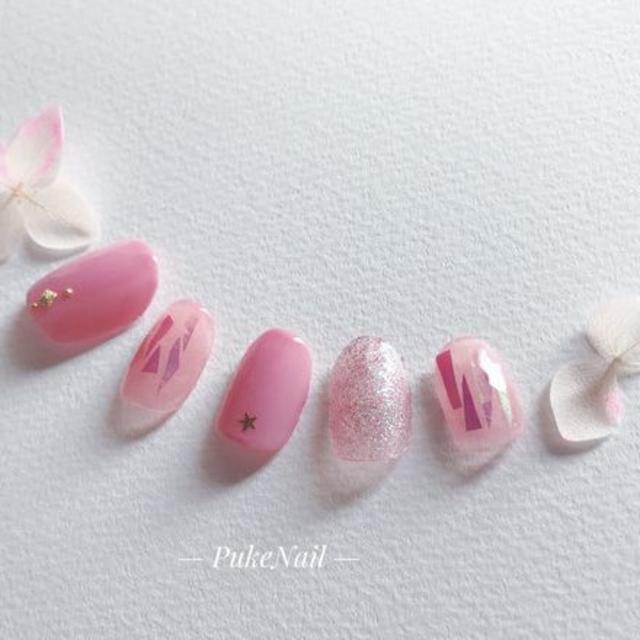 ネイルチップお任せ 10点セット M ネイルチップお任せ 10点セット M