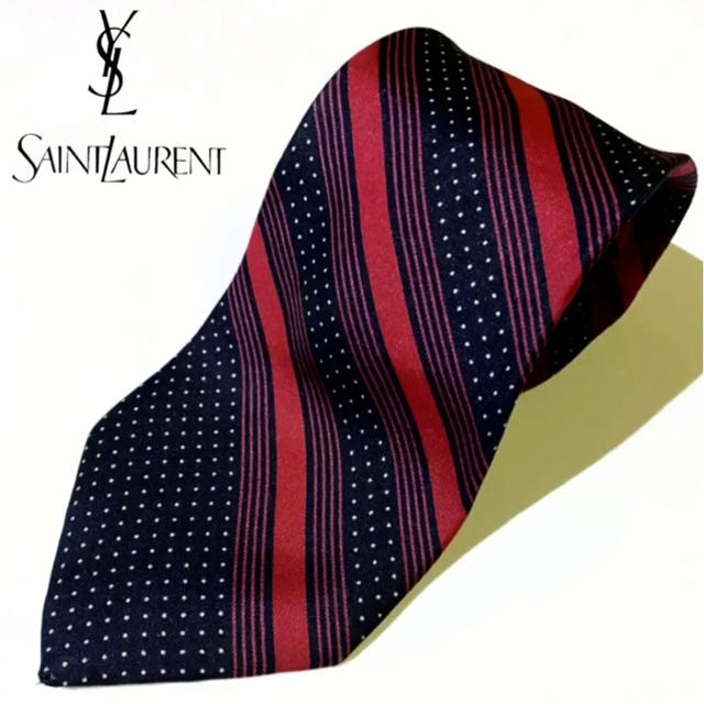 Saint Laurent - 67【YSL】イヴサンローラン ストライプ柄ネクタイの通販 by あの鐘を鳴らすのは・・・Ha