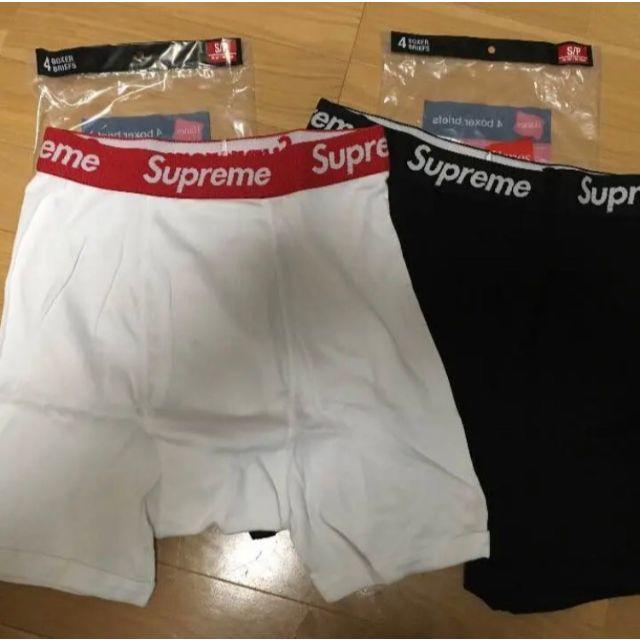 Supreme Hanes ボクサーパンツ M 黒1枚 白1枚 合計2枚セット