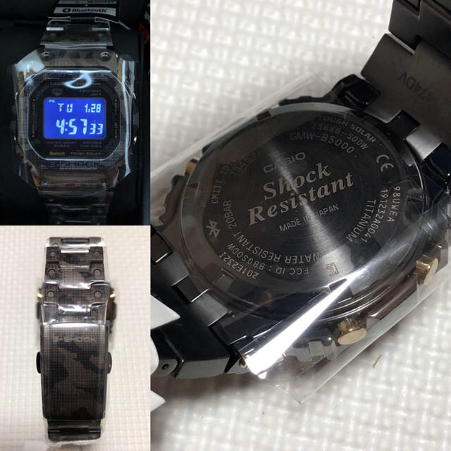 G-SHOCK(ジーショック)のGMW-B5000TCM-1JR  フルチタンカモフラージュ【未使用】 メンズの時計(腕時計(デジタル))の商品写真