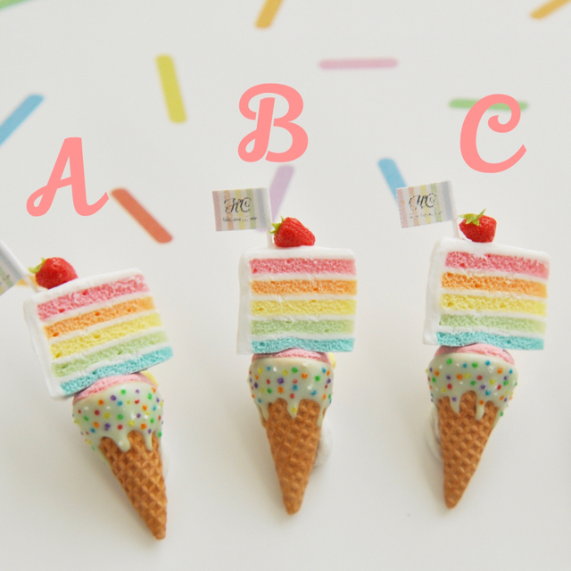 通信販売 Cミント by HeavenlyCake miniatures｜ラクマ レインボーケーキアイスクリームの通販 超激得低価