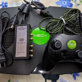 エックスボックス(Xbox)の初代XBOX evox導入 HDD500G換装済 エミュOK(家庭用ゲーム機本体)