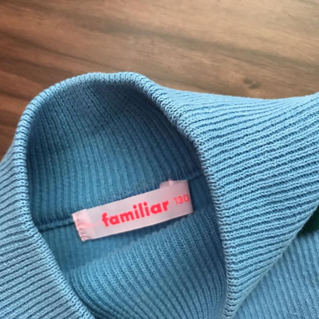 familiar(ファミリア)のファミリア。ニット キッズ/ベビー/マタニティのキッズ服女の子用(90cm~)(ニット)の商品写真