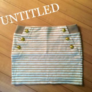 アンタイトル(UNTITLED)の美品 UNTITLED スカート(ミニスカート)