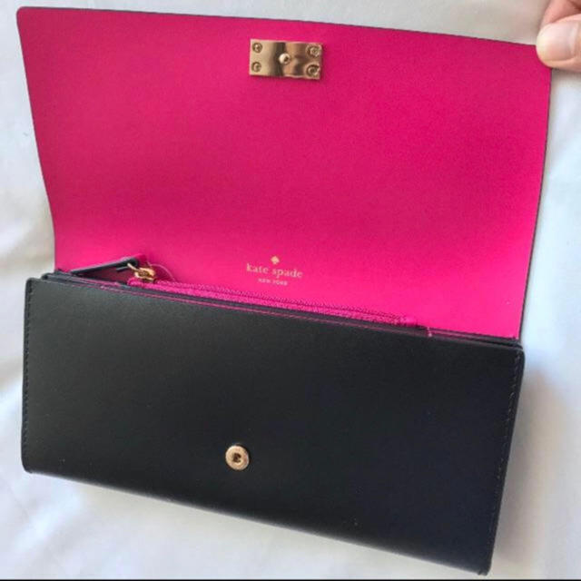 kate spade new york(ケイトスペードニューヨーク)の1点限り★【正規品】ケイトスペード　バイカラー　ピンク　長財布 レディースのファッション小物(財布)の商品写真