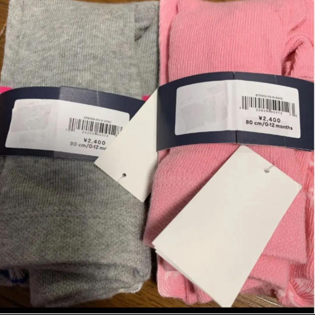 GAP Kids(ギャップキッズ)の新品 babygap タイツ 80 0-12M ピンク キッズ/ベビー/マタニティのこども用ファッション小物(靴下/タイツ)の商品写真