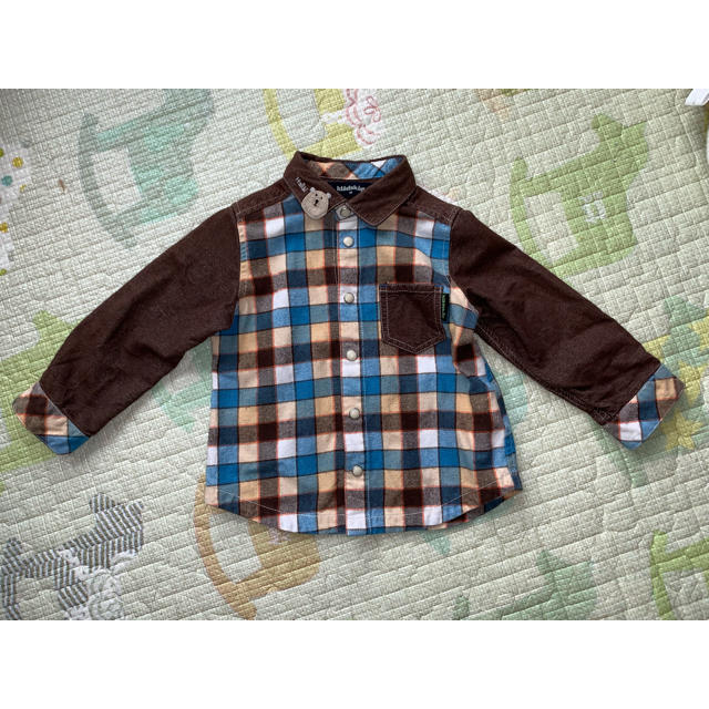 kladskap(クレードスコープ)のクレードスコープ チェックシャツ 90センチ キッズ/ベビー/マタニティのキッズ服男の子用(90cm~)(その他)の商品写真